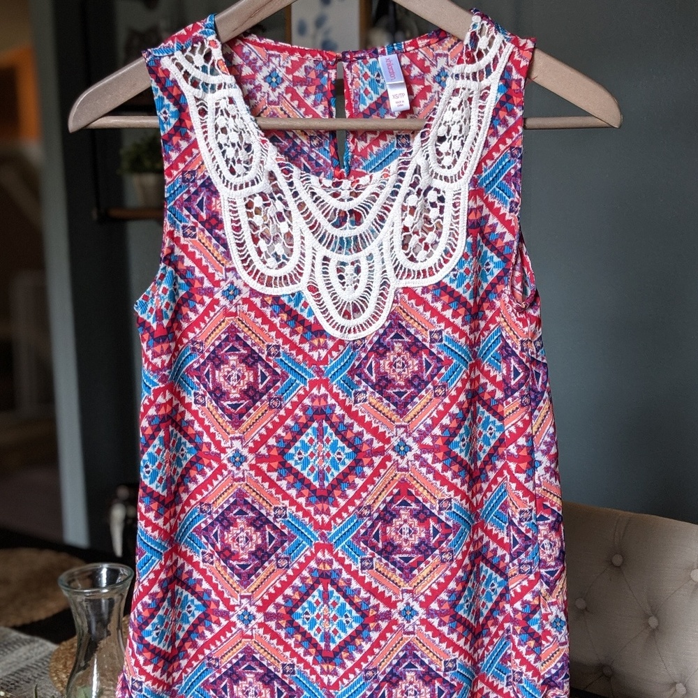 Xhiliration Floral Blouse (xs)